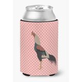 Caroline'S Treasures Kulang Chicken Pink Check Decorative Can Hugger, Multicolor