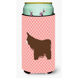 Caroline'S Treasures Poitou Poiteuin Donkey Pink Check Decorative Can Hugger, Tall Boy, Multicolor