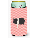 Caroline'S Treasures Hampshire Pig Pink Check Decorative Can Hugger, Tall Boy, Multicolor