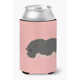 Caroline'S Treasures Vietnamese Pot-Bellied Pig Pink Check Decorative Can Hugger, Multicolor