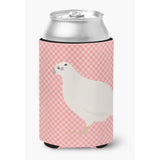 Caroline'S Treasures Texas Quail Pink Check Decorative Can Hugger, Multicolor