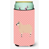 Caroline'S Treasures Kerry Hill Sheep Pink Check Decorative Can Hugger, Tall Boy, Multicolor