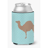 Caroline'S Treasures F1 Hybrid Camel Blue Check Decorative Can Hugger, Multicolor