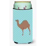 Caroline'S Treasures F1 Hybrid Camel Blue Check Decorative Can Hugger, Tall Boy, Multicolor