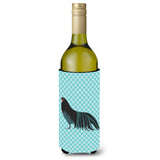 Caroline'S Treasures Sumatra Chicken Blue Check Decorative Bottle Hugger, 750 Ml, Multicolor