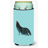 Caroline'S Treasures Sumatra Chicken Blue Check Decorative Can Hugger, Tall Boy, Multicolor