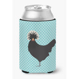 Caroline'S Treasures Polish Poland Chicken Blue Check Decorative Can Hugger, Multicolor