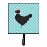 Caroline'S Treasures Polish Poland Chicken Blue Check Wall Hook, Small, Multicolor