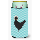 Caroline'S Treasures Polish Poland Chicken Blue Check Decorative Can Hugger, Tall Boy, Multicolor