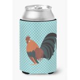 Caroline'S Treasures Dutch Bantam Chicken Blue Check Decorative Can Hugger, Multicolor