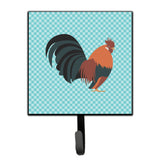 Caroline'S Treasures Dutch Bantam Chicken Blue Check Wall Hook, Small, Multicolor