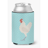 Caroline'S Treasures German Langshan Chicken Blue Check Decorative Can Hugger, Multicolor