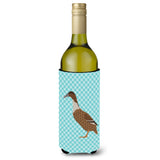 Caroline'S Treasures Dutch Hook Bill Duck Blue Check Decorative Bottle Hugger, 750 Ml, Multicolor