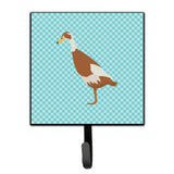 Caroline'S Treasures Indian Runner Duck Blue Check Wall Hook, Small, Multicolor