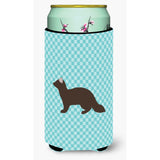 Caroline'S Treasures Sable Marten Blue Check Decorative Can Hugger, Tall Boy, Multicolor