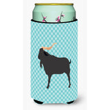 Caroline'S Treasures Verata Goat Blue Check Decorative Can Hugger, Tall Boy, Multicolor