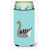 Caroline'S Treasures Pilgrim Goose Blue Check Decorative Can Hugger, Tall Boy, Multicolor