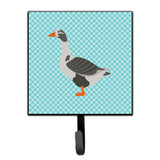 Caroline'S Treasures West Of England Goose Blue Check Wall Hook, Small, Multicolor