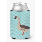 Caroline'S Treasures Chinese Goose Blue Check Decorative Can Hugger, Multicolor