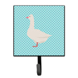 Caroline'S Treasures Roman Goose Blue Check Wall Hook, Small, Multicolor
