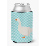 Caroline'S Treasures Sebastopol Goose Blue Check Decorative Can Hugger, Multicolor
