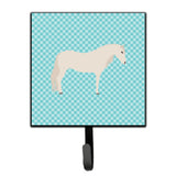 Caroline'S Treasures Paso Fino Horse Blue Check Wall Hook, Small, Multicolor