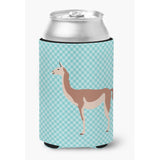 Caroline'S Treasures Guanaco Blue Check Decorative Can Hugger, Multicolor