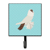 Caroline'S Treasures German Helmet Pigeon Blue Check Wall Hook, Small, Multicolor