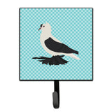 Caroline'S Treasures Saxon Fairy Swallow Pigeon Blue Check Wall Hook, Small, Multicolor