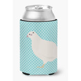Caroline'S Treasures Texas Quail Blue Check Decorative Can Hugger, Multicolor
