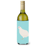 Caroline'S Treasures Texas Quail Blue Check Decorative Bottle Hugger, 750 Ml, Multicolor