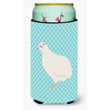 Caroline'S Treasures Texas Quail Blue Check Decorative Can Hugger, Tall Boy, Multicolor
