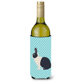 Caroline'S Treasures Dutch Rabbit Blue Check Decorative Bottle Hugger, 750 Ml, Multicolor