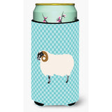 Caroline'S Treasures Scottish Blackface Sheep Blue Check Decorative Can Hugger, Tall Boy, Multicolor