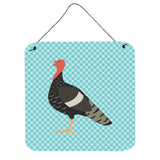 Caroline'S Treasures Blue Marragansett Turkey Check Metal Print, 6 H X 6 W