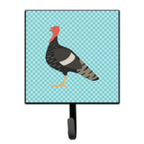 Caroline'S Treasures Marragansett Turkey Blue Check Wall Hook, Small, Multicolor