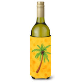 Caroline'S Treasures Palm Tree Yellow Polkadot Beverage Insulator Hugger, 750 Ml, Multicolor