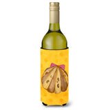 Caroline'S Treasures Sea Shell Yellow Polkadot Beverage Insulator Hugger, 750 Ml, Multicolor