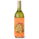 Caroline'S Treasures Sea Shell Orange Polkadot Beverage Insulator Hugger, 750 Ml, Multicolor