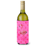 Caroline'S Treasures Flamingo Pink Polkadot Beverage Insulator Hugger, 750 Ml, Multicolor