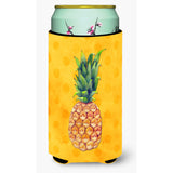 Caroline'S Treasures Pineapple Yellow Polkadot Beverage Insulator Hugger, Tall, Multicolor
