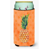 Caroline'S Treasures Pineapple Orange Polkadot Beverage Insulator Hugger, Tall, Multicolor