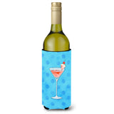 Caroline'S Treasures Summer Martini Blue Polkadot Beverage Insulator Hugger, 750 Ml, Multicolor