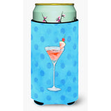 Caroline'S Treasures Summer Martini Blue Polkadot Beverage Insulator Hugger, Tall, Multicolor