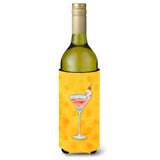 Caroline'S Treasures Summer Martini Yellow Polkadot Beverage Insulator Hugger, 750 Ml, Multicolor