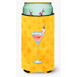 Caroline'S Treasures Summer Martini Yellow Polkadot Beverage Insulator Hugger, Tall, Multicolor