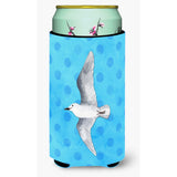 Caroline'S Treasures Sea Gull Blue Polkadot Beverage Insulator Hugger, Tall, Multicolor