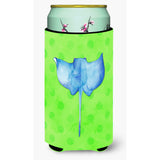 Caroline'S Treasures Sting Ray Green Polkadot Beverage Insulator Hugger, Tall, Multicolor
