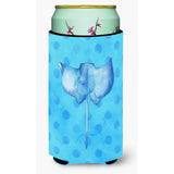 Caroline'S Treasures Sting Ray Blue Polkadot Beverage Insulator Hugger, Tall, Multicolor
