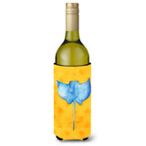 Caroline'S Treasures Sting Ray Yellow Polkadot Beverage Insulator Hugger, 750 Ml, Multicolor